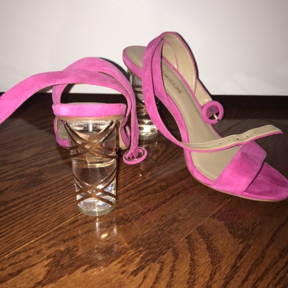 Enzo Angiolini fuchsia sandals - Picture 2 of 2